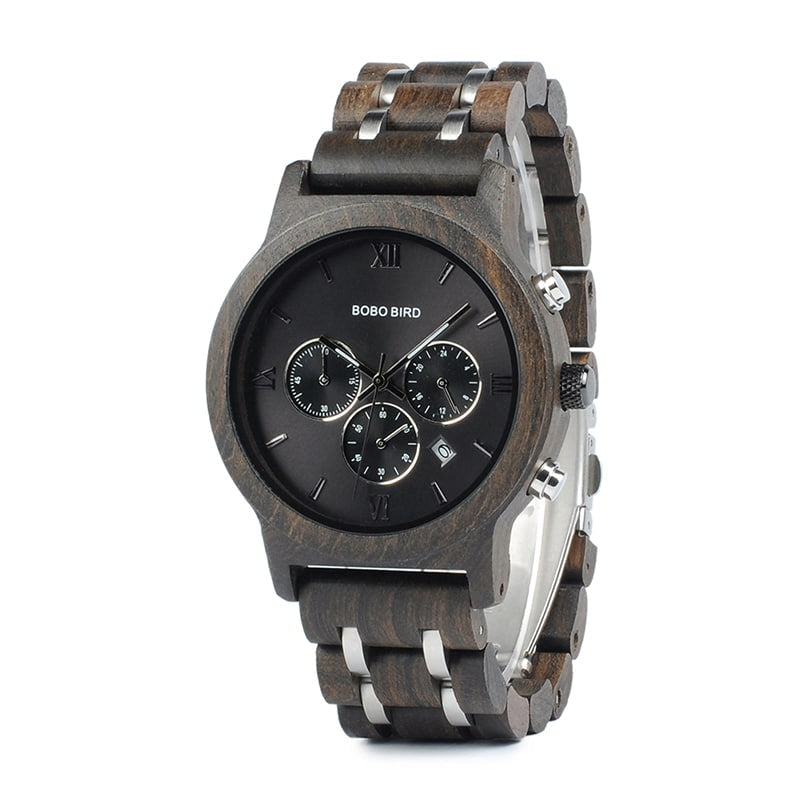 Men's Wooden Metal Design Watches