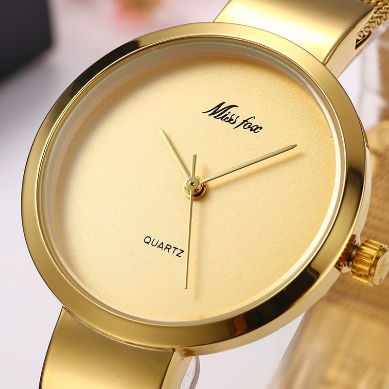 Number-Free Mesh-Band Watch, Four Finish Pairings