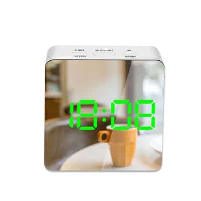 Square Mirror Alarm Clock - wnkrs