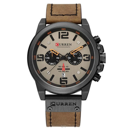 Quartz Wristwatches for Men with Leather Strap - wnkrs