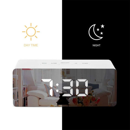 LED Digital Mirror Alarm Clock - wnkrs