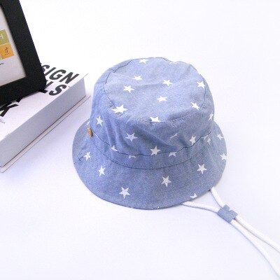 Soft Cotton Baby's Bucket Hat with Star Pattern - Wnkrs