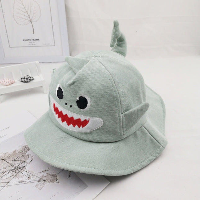 Kid's Cartoon Shark Style Cotton Bucket Hat - Wnkrs