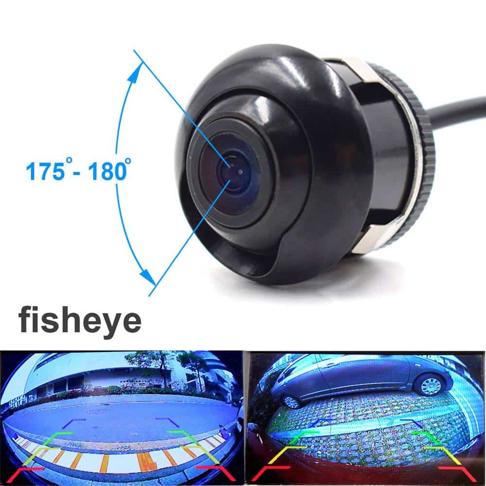 Round 12 V Fisheye-Style Vehicle Camera