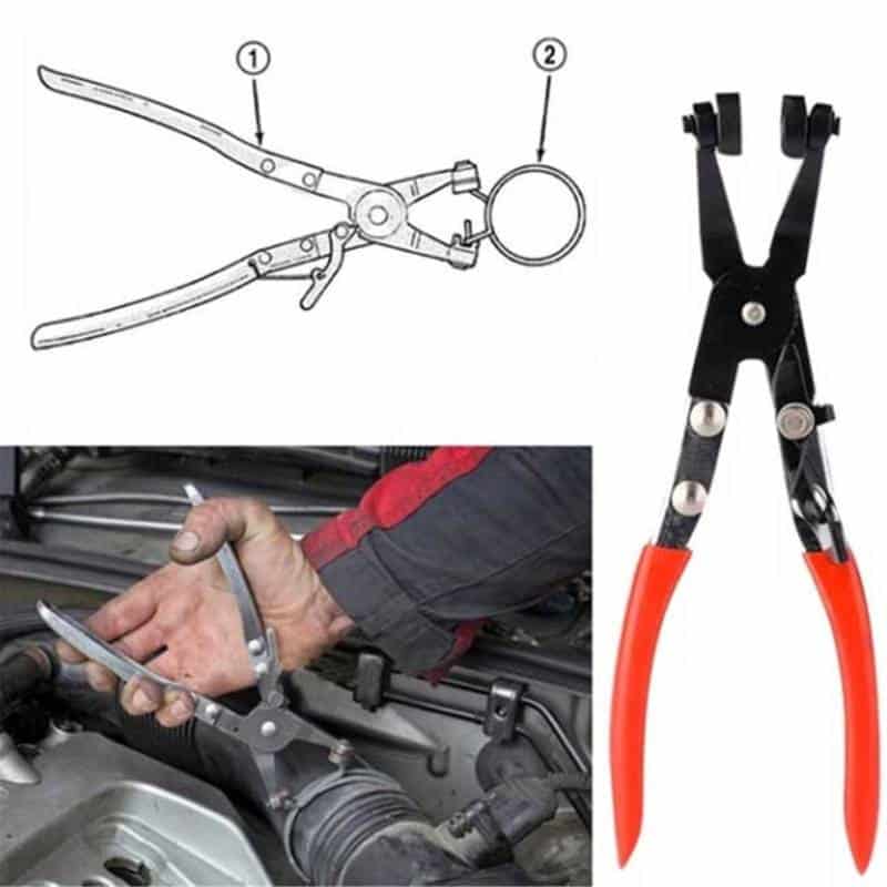 Straight or Bend Spring Hose Clamp Pliers