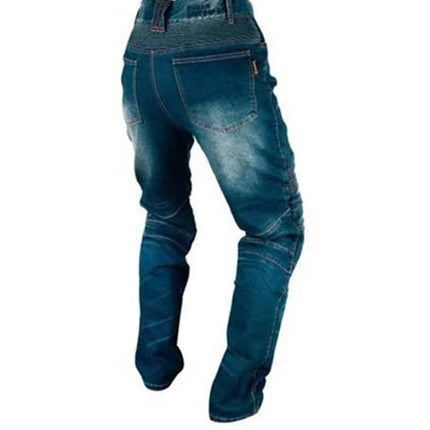 Cotton Motorcycle Jeans with Protective Knee Pads - wnkrs