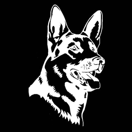 German Shepherd Head Car Sticker - wnkrs