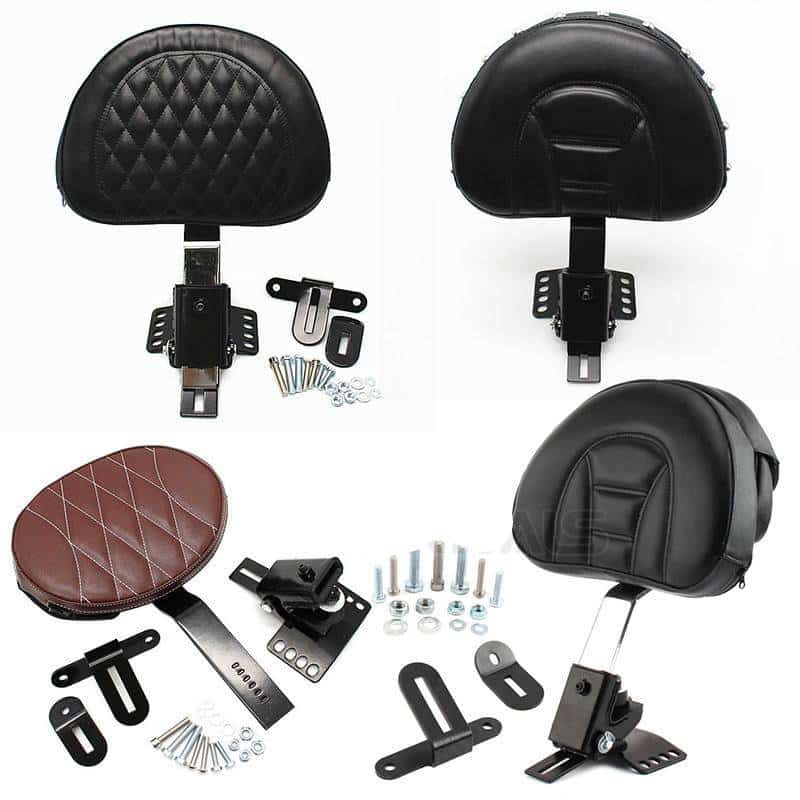 Motorcycle Adjustable Rider Seat Backrest Kit