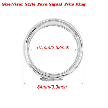 Motorcycle Visor Headlight Trim Ring Set - wnkrs