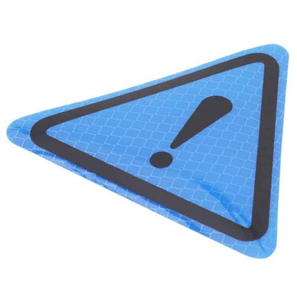 Triangle Exclamation Reflective Warning Sticker - wnkrs