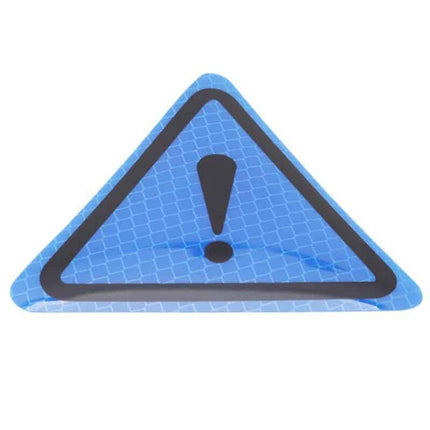 Triangle Exclamation Reflective Warning Sticker - wnkrs