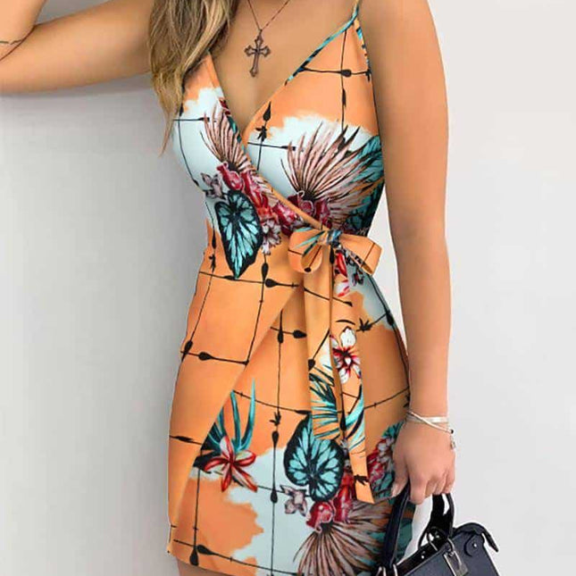 Tropical Printed Mini Dress - wnkrs