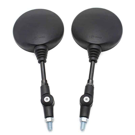 Universal Round Shape Motorcycle Side Mirrors Set - wnkrs