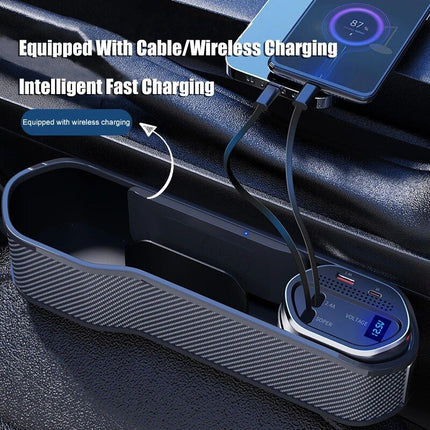 Multi-Function Car Seat Gap Organizer with Wireless & Fast Charging - Wnkrs