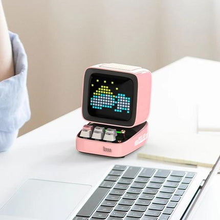 Enceinte Bluetooth Pixel Art avec écran LED et contrôle par application