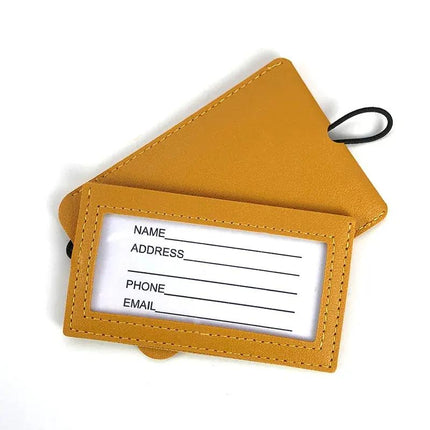 Premium PU Leather Luggage Tags