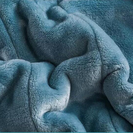 Warm Siesta Blanket Three-layer Blanket Quilt Thick Lamb Flannel Bed Linen Coral Fleece - Wnkrs