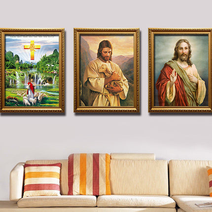 Jesus Portrait Immanuel Lord Christian Decorative Painting - Wnkrs