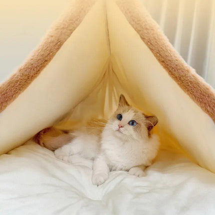 Winter Plush Cat Tent - Wnkrs