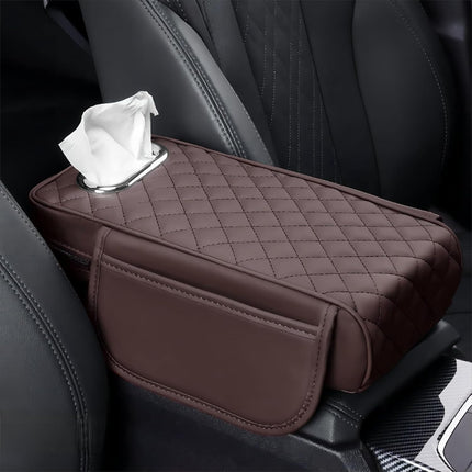 Almohadilla universal para reposabrazos de coche con compartimento para pañuelos: cómodo cojín para consola