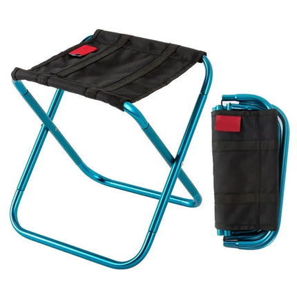 Compact Ultralight Aluminum Folding Outdoor Stool with Storage - Wnkrs