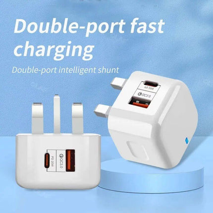 20W USB-C Fast Charger with Quick Charge 3.0 - Universal Adapter for Mobile Phones - Wnkrs