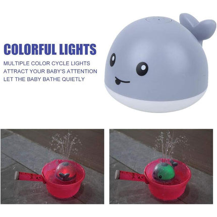 Whale Sprinkler Bath Toy with Lights