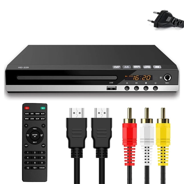 Reproductor de DVD y CD para todas las regiones con salida AV