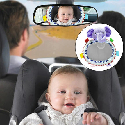 Baby Car Mirror with Plush Animal Toys - Wnkrs