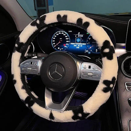 Plush Winter Car Steering Wheel Cover - Wnkrs