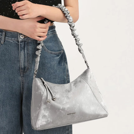 Sac à bandoulière de luxe en PU pour femme - Sac à bandoulière tendance et rangement pour cosmétiques