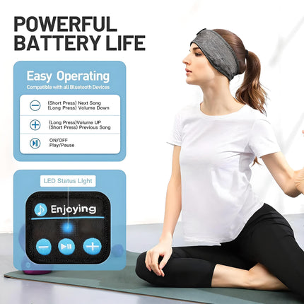 Wireless Bluetooth Sleep Headband with HD Stereo Speakers - Wnkrs