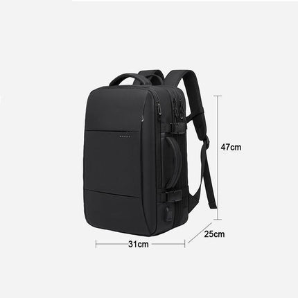 Expandable USB Travel Backpack for Men