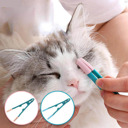 Brosse douce de nettoyage des yeux pour animaux de compagnie