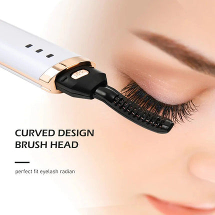 3-Gear Adjustable Heated Eyelash Curler: Portable & Anti-Scald - Wnkrs