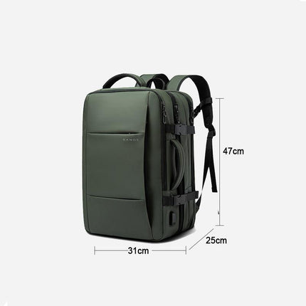 Expandable USB Travel Backpack for Men