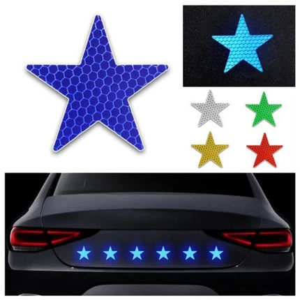 Star-Shaped Reflective Safety Stickers - Wnkrs