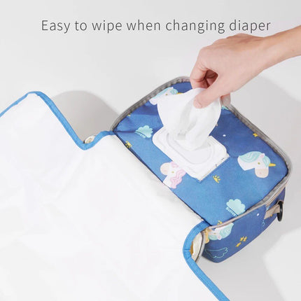 2in1 Portable Diaper Changing Bag with Waterproof Changing Pad - Wnkrs