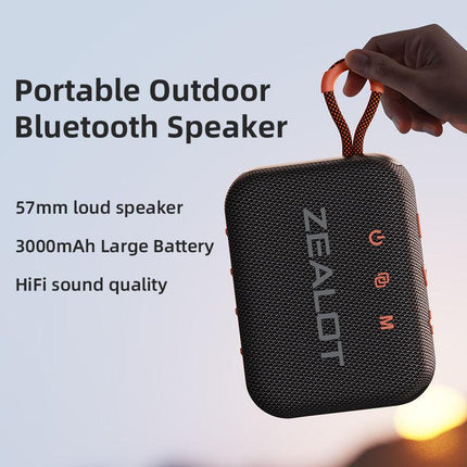 Portable Bluetooth Speaker, Dual-Driver, Waterproof, Wireless Stereo