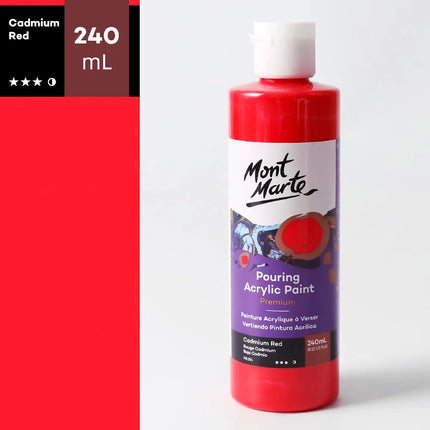 Pintura acrílica fluida de alto brillo de 240 ml: pigmento artístico resistente al agua y al sol