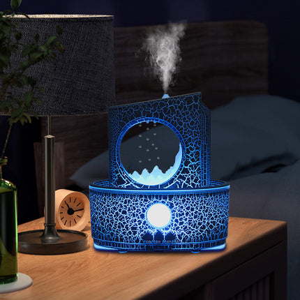 Difusor de aroma ultrasónico y humidificador Rain Cloud con luz LED de 3 colores y control remoto