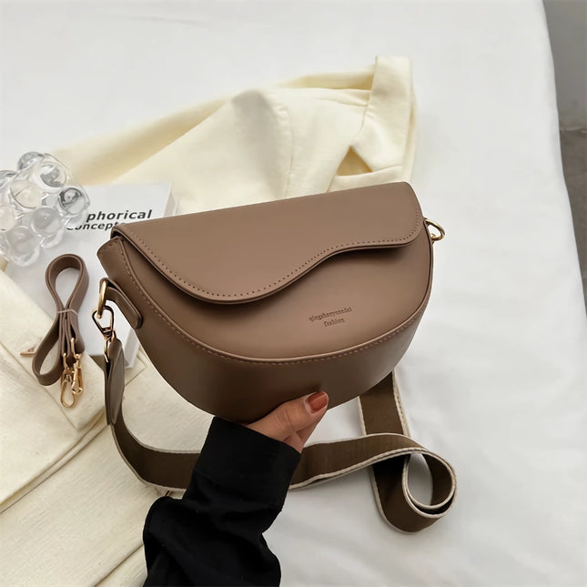 Sac à bandoulière en cuir chic d'été pour femme