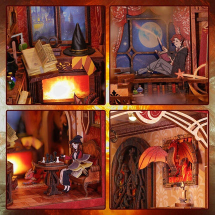 Magical Flame Common Room 3D Puzzle - Wnkrs
