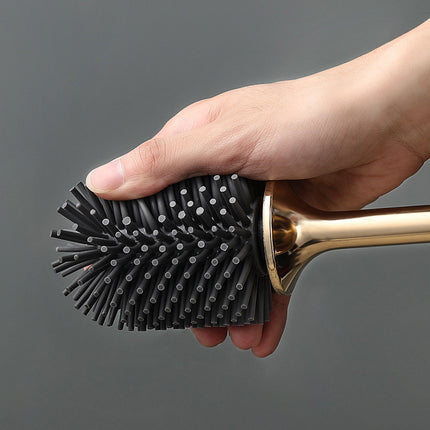 Brosse WC en silicone à long manche – Fixation murale et sans perforation