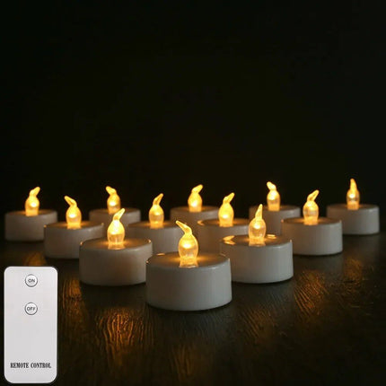 LED Flameless Tea Light Candles with Remote - Wnkrs