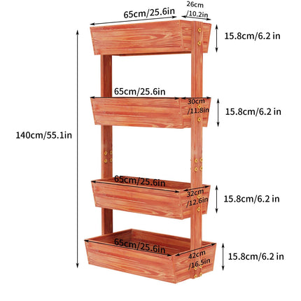 4-Tier Raised Garden Bed - Wnkrs