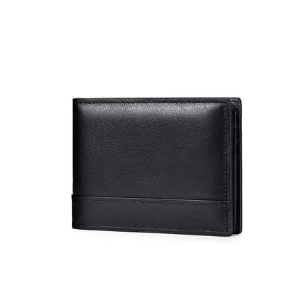 Portefeuille vintage en cuir véritable RFID pour homme