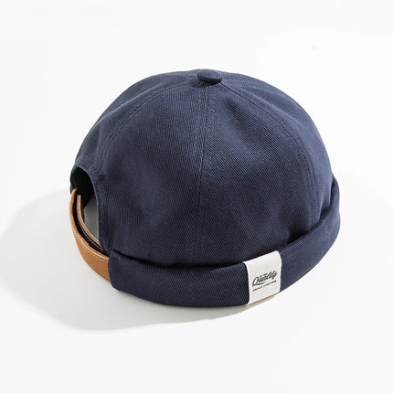 Bonnet en jean ajustable avec tête de mort