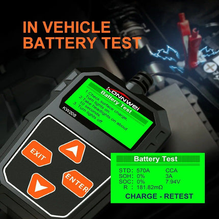 12V Car Battery Tester Analyzer - Wnkrs