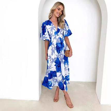 Robe d'été à imprimé nouveau tempérament pour femme